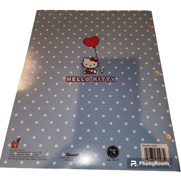 New Sanrio Hello Kitty 3 Ring Pocket Binder Lot Lot Of 3 - Picture 3 of 10